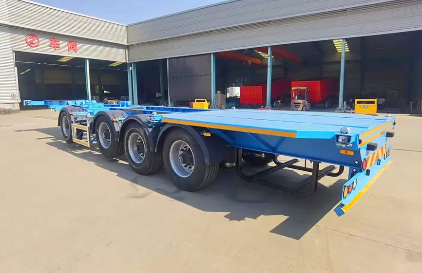 Shacman 2 3 Axles Container Chassis Semi-Trailer-3