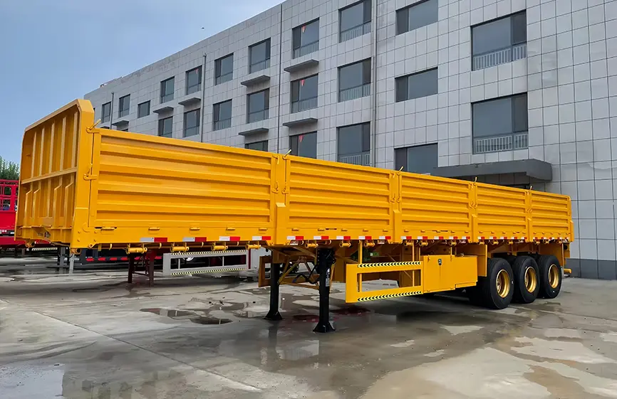 Shacman 3 Axle Side Wall Semi Trailer-1